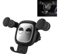 Support pour téléphone portable à fixation automatique sur la bouche d'aération [Noir]