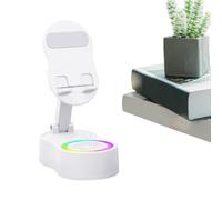 Support pour téléphone portable avec haut-parleur Dock Audio de tablette | Support audio sans fil pour téléphone avec lumière RVB, base d'enregistrement, écouter de la musique, pour voyage, maison