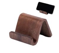 Support pour téléphone portable en bois décoratif antidérapant | Support de bureau et de téléphone pour chambre à coucher, salon, bureau, table de chevet, coiffeuse, voyage et streaming