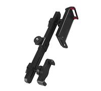 Support pour téléphone portable et tablette avec double pince | Plastique ABS, durable, stable, largeur de serrage réglable, double position de serrage, rotative, tête de vis 1/4"