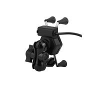 Support pour téléphone portable - LIA - Universel - Aluminium - Rotation à 360 - Charge rapide USB 2A