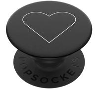 Support pour téléphone portable - POPSOCKETS - White Heart Black 90040 - Noir - Plastique - Esthétique