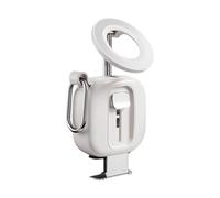 Support pour téléphone portable - Suport mobile de 2,8 cm, supprt pour téléphone portable flexible avec plusieurs angles, station d'accueil rotative et magnétique blanche à 360° | Supprt de table p