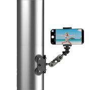 Support pour téléphone portable, support de smartphone réglable en d'aluminium, caméra d'action pour clôture, pour enregistrer des jeux de baseball, tennis, softball, badminton, football