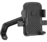 Support Pour Téléphone Portable, Support Pour Téléphone Pour Moto Scooter Rétroviseur, Support Pour Téléphone En Fibre Carbone Pour Vélo Pour Téléphone De 3.5 À 7.1 Pouces, Noir