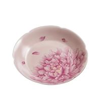 Support pour théière Pot en Porcelaine avec Fleur de Pivoine Rose, Support roulement, Plateau à thé Fait la Main for Infusion Sec, Service Chinois Kung Fu, décoration