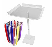 Support pour tresse de cheveux - Organisateur de cheveux en acrylique transparent - Support de cheveux à suspendre sur les quatre côtés - Cadre extensible pour coiffure, teinture