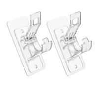 Support pour Tringle à Rideaux, Curtain Rod Bracket 10Pcs Self Adhesive No Drill Shower Hooks for Bathroom Kitchen Home