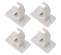 Support pour Tringle à Rideaux, Curtain Rod Bracket 20Pcs Self Adhesive No Drill Wall Mount Hooks for Bathroom Kitchen Home