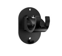 Support pour Tringle à Rideaux, Curtain Rod Brackets 10Pcs No-Drill Self Adhesive Hooks Bathroom Kitchen Home Multicolor(Black)