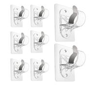 Support pour Tringle à Rideaux, Curtain Rod Brackets 20Pcs No Drill Adhesive for Bathroom Kitchen Home
