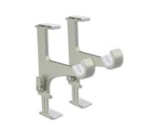 Support pour tringle à rideaux sans perçage argent spécial coffre de volet roulant