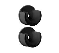 Support pour Tringle à Rideaux - STORE & MENUISERIE 2.0 - Noir Mat - Diamètre 20 mm - Fixation Murale - 2 pièces