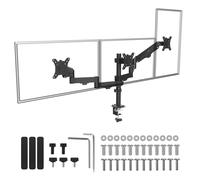 Support pour trois moniteurs - MACLEAN - MC-137 - 17-27 pouces - Ressort à gaz - 8 kg, VESA 75x75/100x100