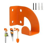 Support Pour Tronçonneuse - Conception Peu Encombrante, Acier Robuste Résistant À La Rouille | Support Mural Pour Tronçonneuse | Pour Atelier Garage Pelles Balais Câbles Tuyaux Garages, Jardins,