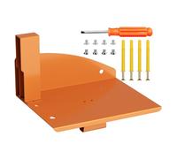 Support pour tronçonneuse - Support de rangement pour tronçonneuse de garage orange avec rangement sûr pour montage mural | Étagère à outils électriques haute résistance pour Mo