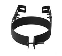 Support pour tubage poêle 125mm, collier mural ajustable pour cheminée | Conception à réglage coulissant pour adapter facilement la distance entre le mur et le conduit, facilitant le montage