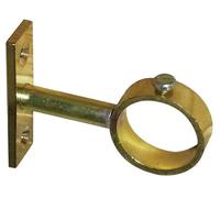 Support pour tube de penderie rond laitonné Ø16mm - DUVAL - 52-0933-1166