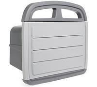 Support pour tuyau avec compartiment de rangement mural - Fixation robuste pour flexible de jardin - Support pour tuyau d'arrosage