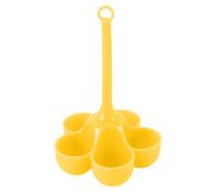Support pour œufs cuits - Grille à vapeur en silicone à 5 grilles avec manche long | Grille multifonction pour cuisson des œufs, compatible avec autocuiseur, cocotte instantanée, préparation rapide