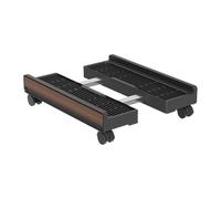 Support pour unité centrale - Chariot réglable avec roues verrouillables | Base pour ordinateur portable au sol | Pour poste de travail, ordinateur portable, imprimante, moniteur, salle de jeux
