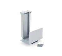 Emuca 3196125 Porte-CPU verticale pour bureau en Acier Peint Alu