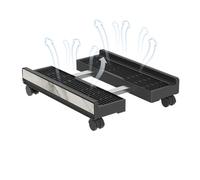 Support pour Unité Centrale PC Chariot Roulant Réglable avec Roues Freinées