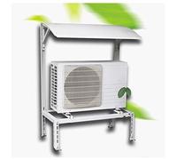 Support pour unité de climatisation extérieure avec housse de pluie - Solution de montage au sol durable pour mini systèmes divisés, pompes à chaleur et manipulateurs d'air