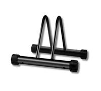 Support pour vélo au sol avec trous de montage au sol avec bouchons en caoutchouc