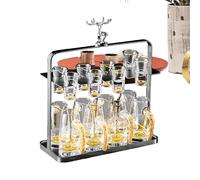 Support Pour Verre À Liqueur - Support À Verres À Vin En Fer, Égouttoir Et Organisateur De Comptoir Pour 8 Tasses | Porte-verres Élégant, Séchage Et Rangement Pratique, Présentoir À Vin Blanc Durable