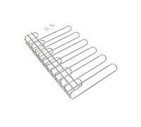 Emuca - Support pour Verres à vin à 5 Lignes pour Meubles, Porte-Verres pour Étagères ou Bars, 320 mm, Acier, Finition chromée