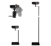 Support pour vidéoprojecteur, pivotant à 360°, réglable en hauteur de 40 à 160 cm, fiche filetée de 1/4 pouce, support pour projecteur en acier au carbone de haute qualité pour présentations, home