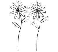 Support pour vigne - Support en acier pour grimpeur de jardin, ensemble élégant de piquets avec motif de fleurs | Conception de tige robuste, aide à l'expansion des feuilles, utilisation dans les