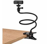 Support pour webcam 64 cm col de cygne filetage 1/4" avec pince de table | Col de cygne en acier flexible avec rotule à 360°, jusqu'à environ Charge maximale de 1 kg et convient pour les plateaux de