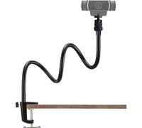 Support pour webcam - 70 cm - Réglable - Col de cygne - Pour tous les téléphones portables, Gopro et Logitech Webcam C925e, C922, C930e, C930, C920, C615, etc. - Filetage 6,35 mm