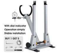 Support professionnel pour jantes de vélo, indicateur de cadran de précision, alliage d'aluminium durable, de base