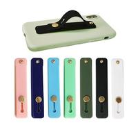 Support Push Pull en 7 parties, poignée de téléphone fixée à l'arrière, support coulissant, support de téléphone en silicone, support de téléphone (7 couleurs)