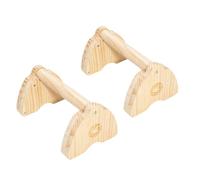 Support Push-Up - Barre de Calisthénie Ergonomique en Bois Antidérapant | Ensemble de barres parallèles antidérapantes en bois de pin pour la gymnastique, la maison, la gym, le bureau