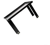 Support rabattable pour rabot électrique, support de rabot de travail du bois avec construction métallique, 30 x 18 x 4 cm, noir, compatible avec la plupart des rabots électriques