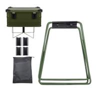 Support Rack Pliable Camping Pliable Haute Capacité Portante Imperméable | Support Robuste Caisse De Camping Porte-Bagages En Acier Inoxydable Pour Barbecue Et Grillade En