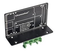 Support rail DIN pour Raspberry Pi 1A+ 1B+ 2B 3B 3B+ 4B Zero Arduino Uno Mega BeagleBone Noir