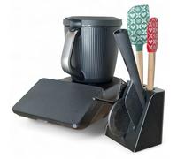 Support Range-Accessoires Thermomix TM7 - Rangement Bouchon Spatule Fouet - 2 Emplacements Cuillères Ustensiles - Compatible Uniquement TM7