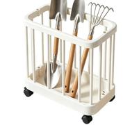 Support Rangement Outils Jardin Coffre D'Extérieur avec Roues Larges