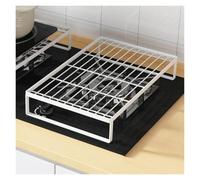 Support Rangement Universel pour Cuisinière Cache Plaque | Support pour Plaque Induction Avec Plateau Rangement Avec Pieds Antidérapants pour Cuisinières Gaz Induction(27x50x15cm)