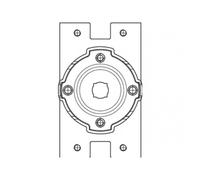 Support rapide en fer avec plaque CAME YM0159