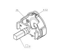 Support rapide en fer max 50Nm entraxe CAME YM0127