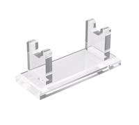 Support Rasoir Hommes Acrylique 10.4x4.2cm Anti-Dérapant Douche Étagère Organisateur, Stable Salle De Bain Coiffeuse Rangement Rack Facile Nettoyer Compact pour Voyage Pères Toilettage