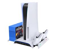 Support réfrigérant multifonctionnel Rgb pour Ps5 avec fonction de chargement Kiwi Home Pb01 White