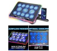 Support refroidisseur - Spirit of Gamer - AIRBLADE - 13 ventilateurs - Écran LCD - RGB