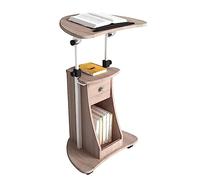 Support réglable avec roulettes - Enseignant assis-debout mobile pour l'église, l'école et les présentations - Chaire réglable en hauteur pour une utilisation facile